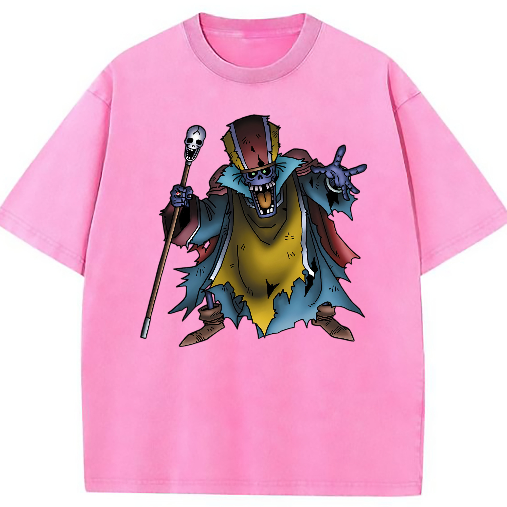 （画像用） ドラゴンクエスト Doragon Kuesuto Dragon Quest 綿100% ヴィンテージ風 半袖Tシャツ（フロントプリント）